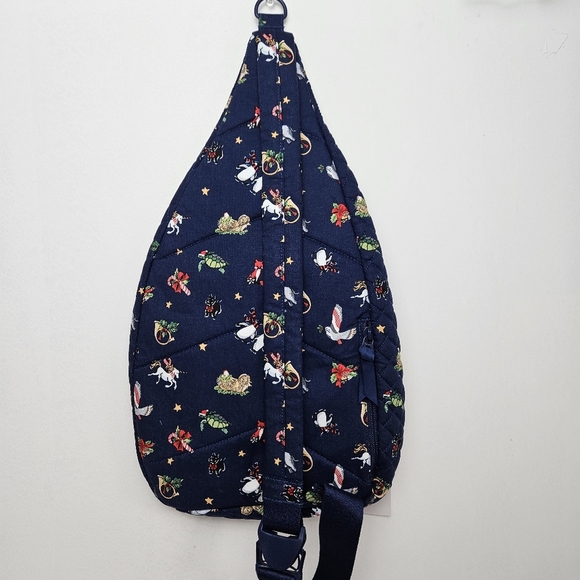 Vera Bradley Quilted Sling Backpack Winter Print - Picture 5 of 8